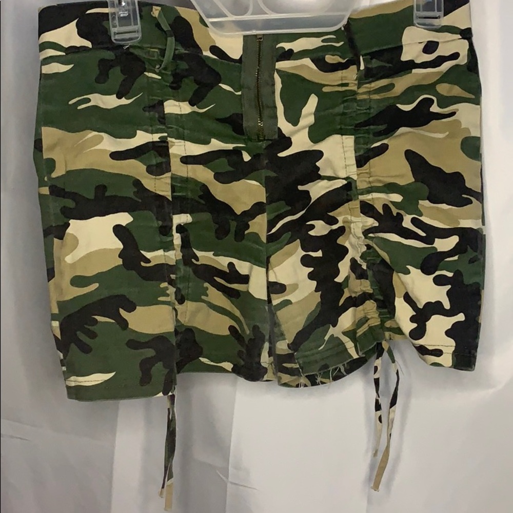 Camo print shorts